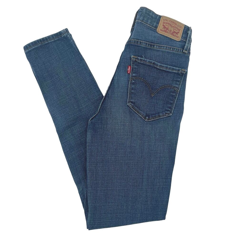 Levi's 721 High Rise Skinny Jeans size 27 Blue medium wash